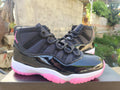 Air Jordan 11 Retro Black-Rose Red