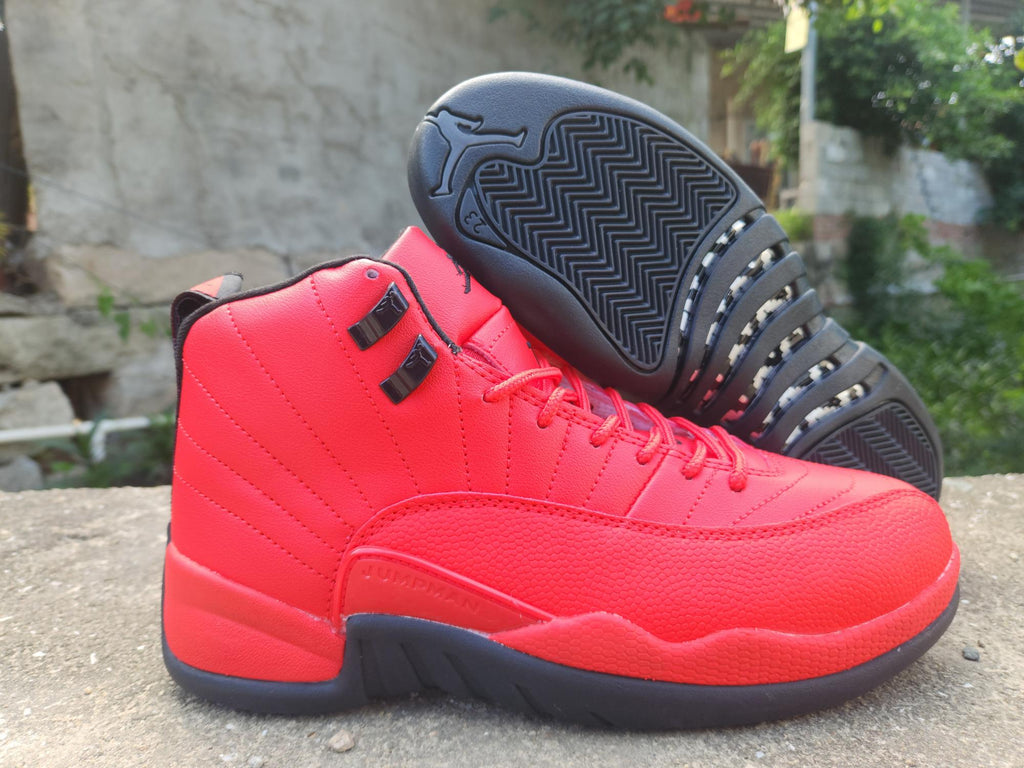 Air Jordan 12 Retro Black Red Men's & Women's