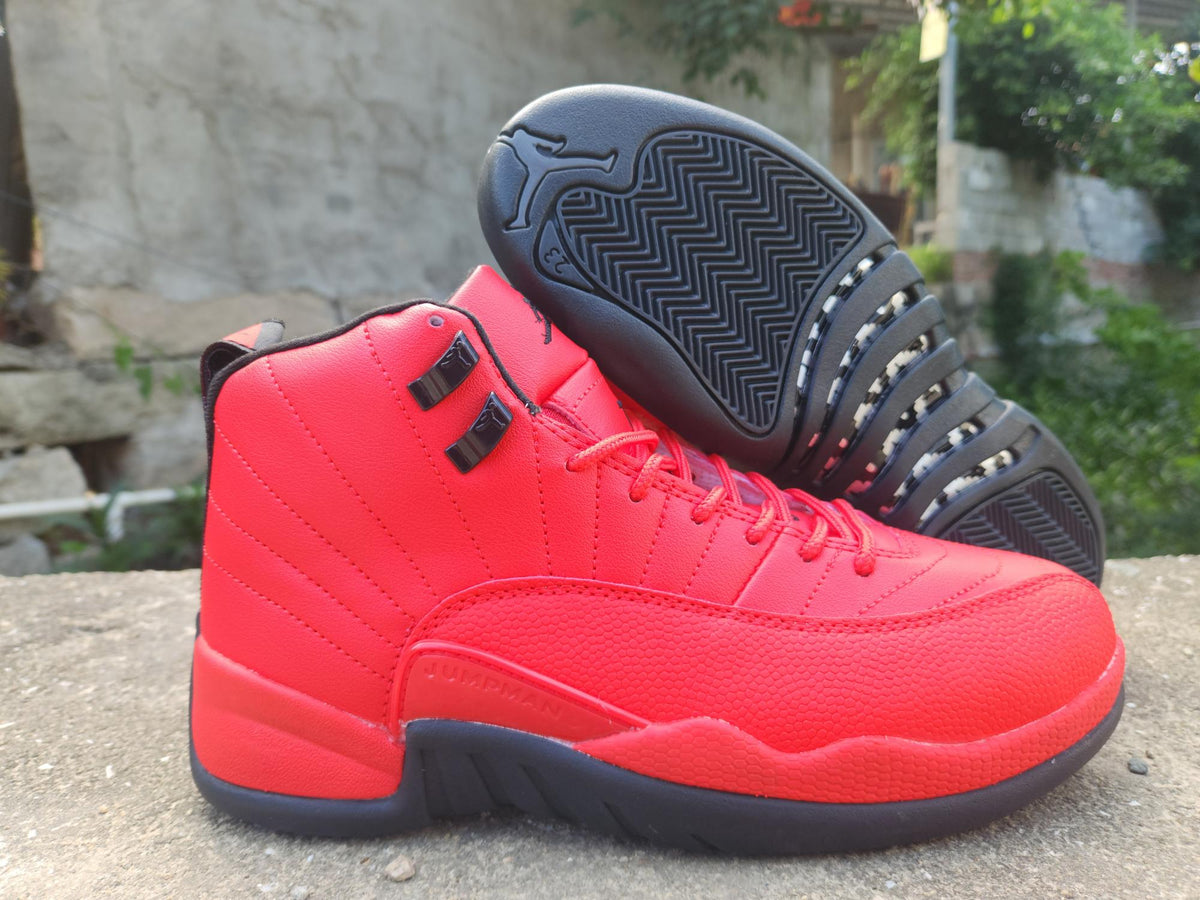 Air Jordan 12 Retro Black Red Men's & Women's