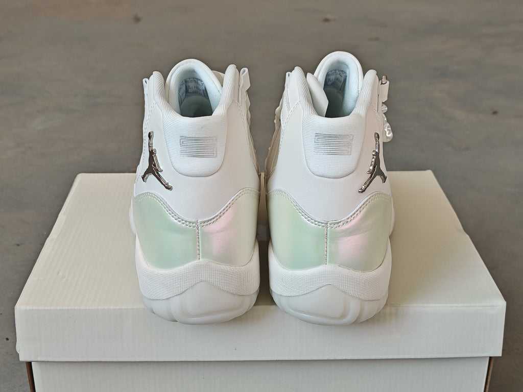 Air Jordan 11 Retro Sail Pearl Grey White Metallic Silver AR0715-110 Men's & Women's