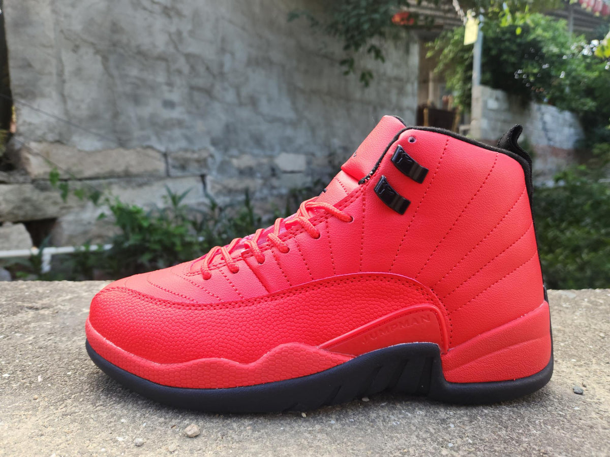 Air Jordan 12 Retro Black Red Men's & Women's
