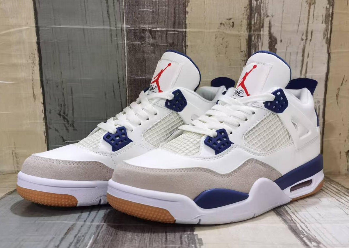 Air Jordan 4 Retro Off-White Blue