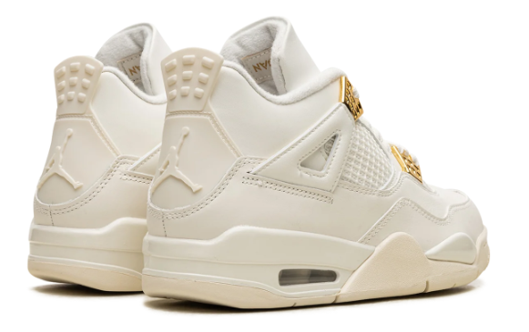 Air Jordan 4 WMNS “Metallic Gold” Sail/Black