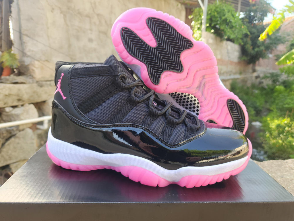 Air Jordan 11 Retro Black-Rose Red