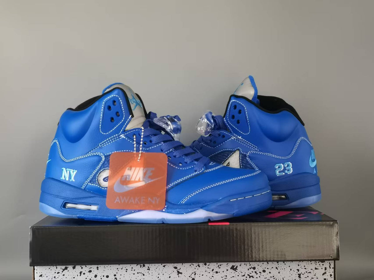 Air Jordan 5 Retro “NY” Arctic Blue/Black (Copy)