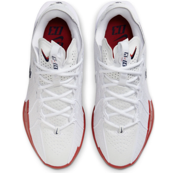 Nike Air Zoom GT Cut 3 EP White, Black & Red DV2918-103 | Court Speed