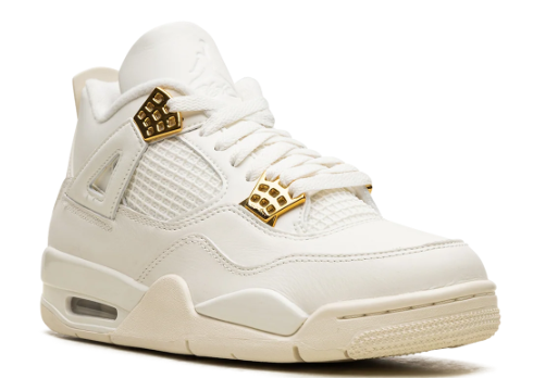 Air Jordan 4 WMNS “Metallic Gold” Sail/Black