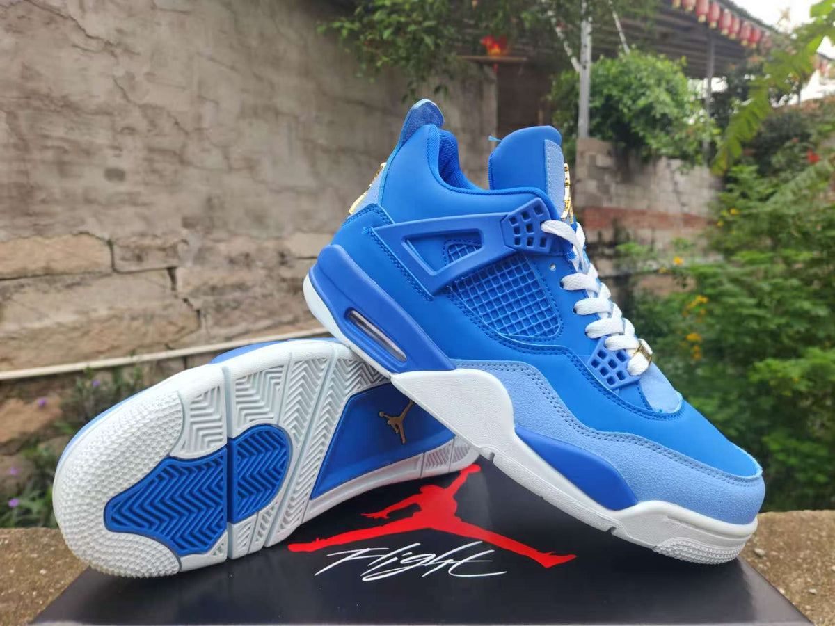 Air Jordan 4 Retro Royal Blue-Gold