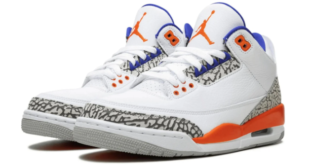 Air Jordan 3 Retro Knicks | Blue & Orange High-Top