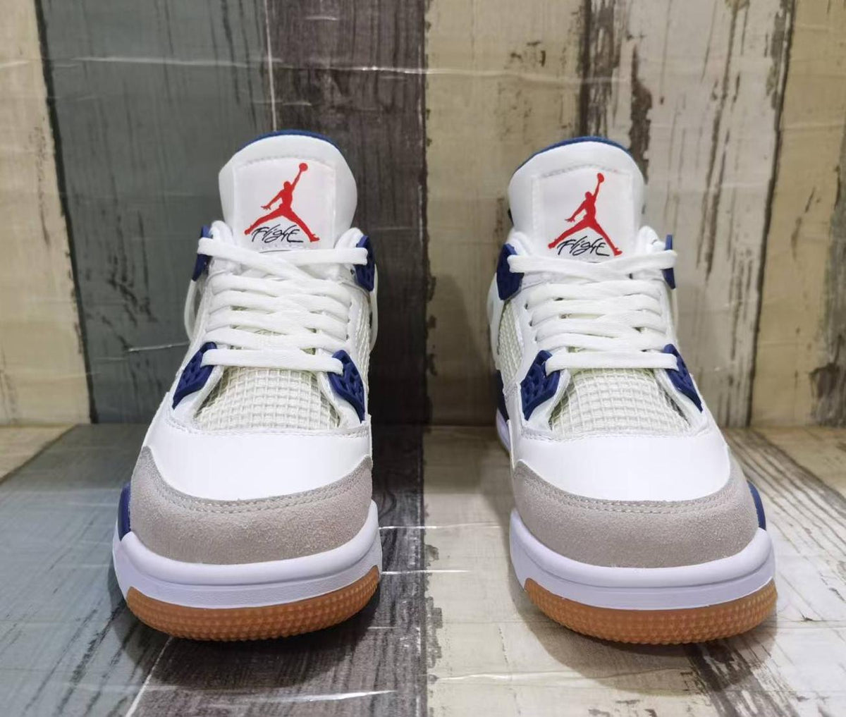 Air Jordan 4 Retro Off-White Blue