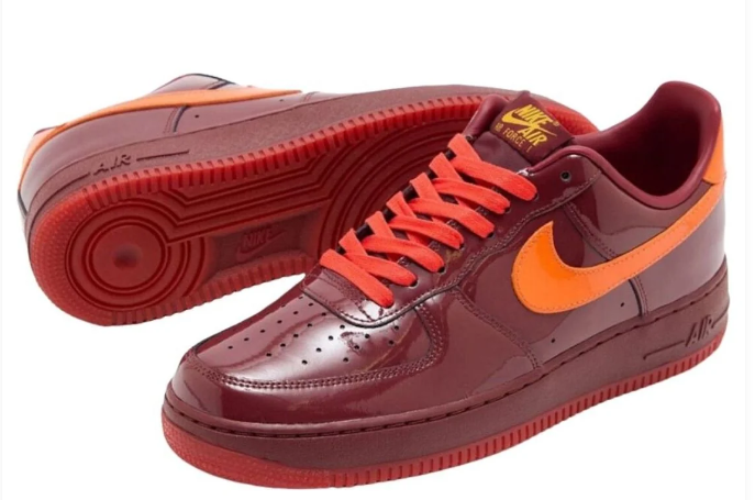 Nike Air Force 1 Low Red Patent IO4489-601 | High-Gloss Classic