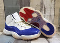 Air Jordan 11 Retro Sail Deep Royal Blue Fire Red Black IH0296-400 Men's & Women's