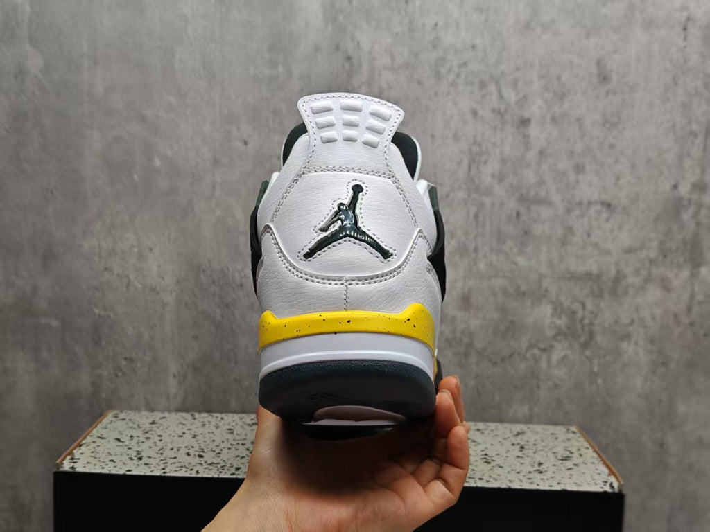Air Jordan 4 Retro Lightning Tour Yellow White Dark Blue Grey
