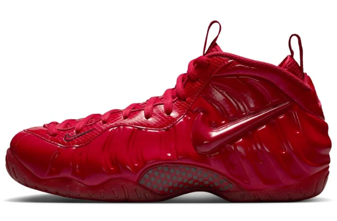 Nike Air Foamposite Pro Gym Red & Black | Sculpted Basketball Sneaker